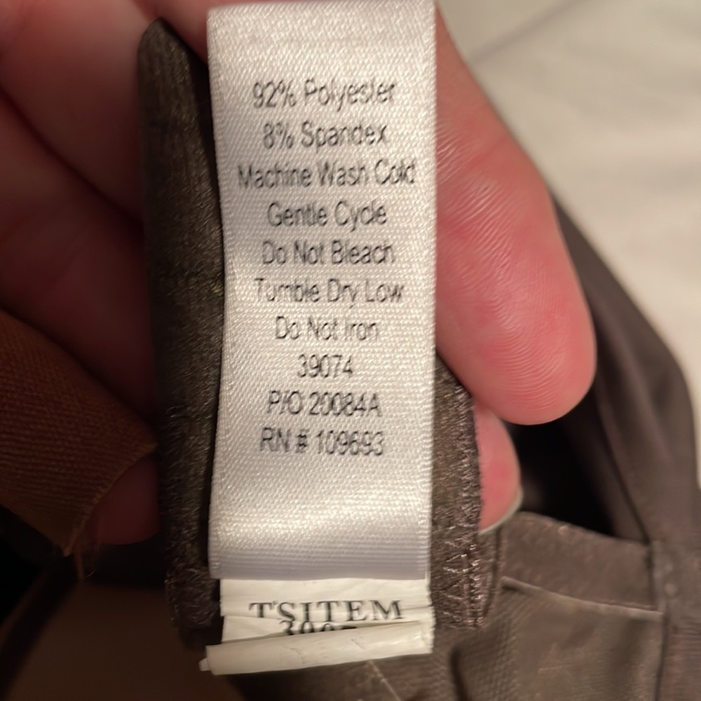 Athleta spandex taupe/gray/ brown dress - Picture 8 of 8